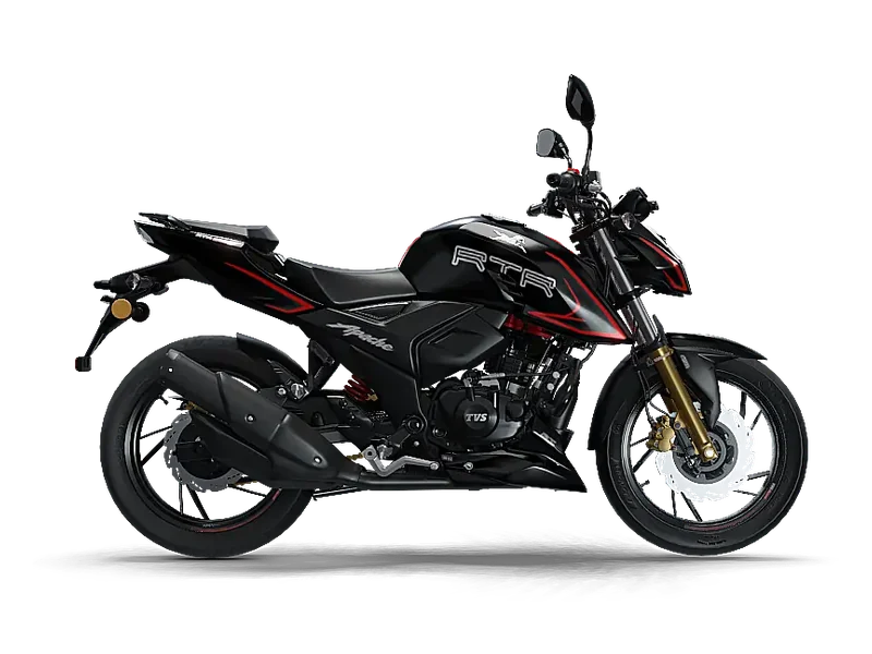 TVS Apache 200 negra